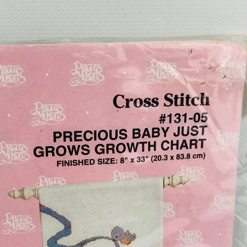 Precious Moments Baby Just Grows Growth Chart‎ Cross Stitch Kit Janlynn #131-05